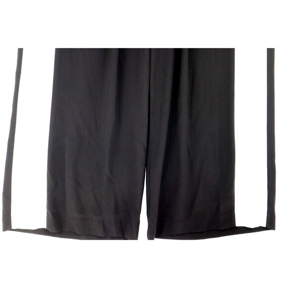 Belle Sky Wide Leg Pants Baggy Black  Stripe Modern Minimalist Statement - Picture 4 of 10